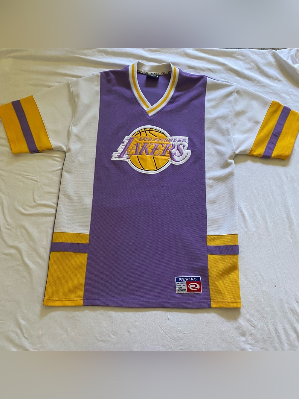 Vintage Los Angeles Lakers Purple & Gold Basketball Jersey